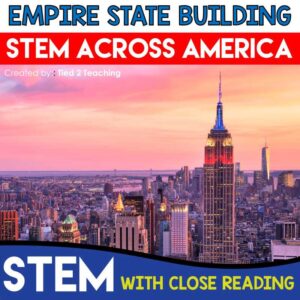 Empire State Building STEM Challenge Product Cover from the STEM Across America STEM Bundle by Tied 2 Teaching