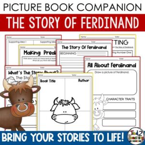 The Story of Ferdinand Book Companion by Tied 2 Teaching Product Cover