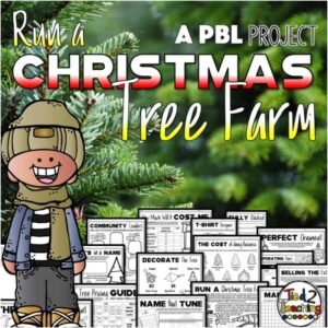 Run a Christmas Tree Farm Project Based Learning PBL Activity from Tied 2 Teaching Product Cover