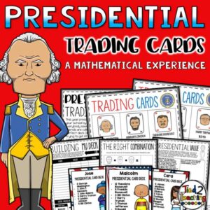 Presidents Day Math Activity for Upper Elementary by Tied 2 Teaching Product Cover