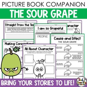 The Sour Grape Book Companion from Tied 2 Teaching Product Cover