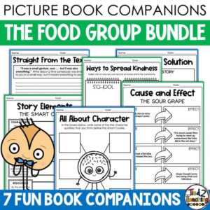 The Food Group Book Companion Bundle from Tied 2 Teaching Product Cover