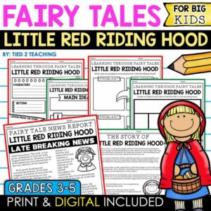 Little Red Riding Hood Fairy Tales for Upper Elementary Reading Passages and Reading Response Activities Product Cover