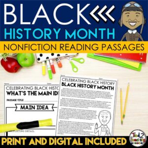 Black History Month Informational Reading Passages from Tied 2 Teaching product cover