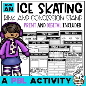 Run an Ice Skating Rink Project Based Learning PBL Activity from Tied 2 Teaching Product Cover