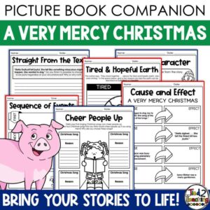 A Very Mercy Christmas Book Companion Pack with Graphic Organizers and Activities from Tied 2 Teaching Product Cover
