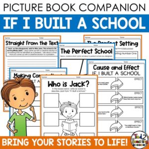 If I Built a School Book Companion Product Cover by Tied 2 Teaching