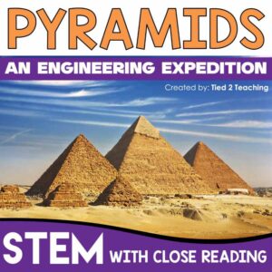 Design a Pyramid STEM Challenge with Reading Passage from Tied 2 Teaching Product Cover