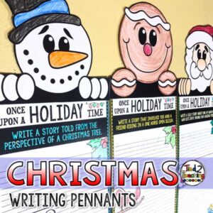 Christmas Writing Pennants by Tied 2 Teaching Product Cover
