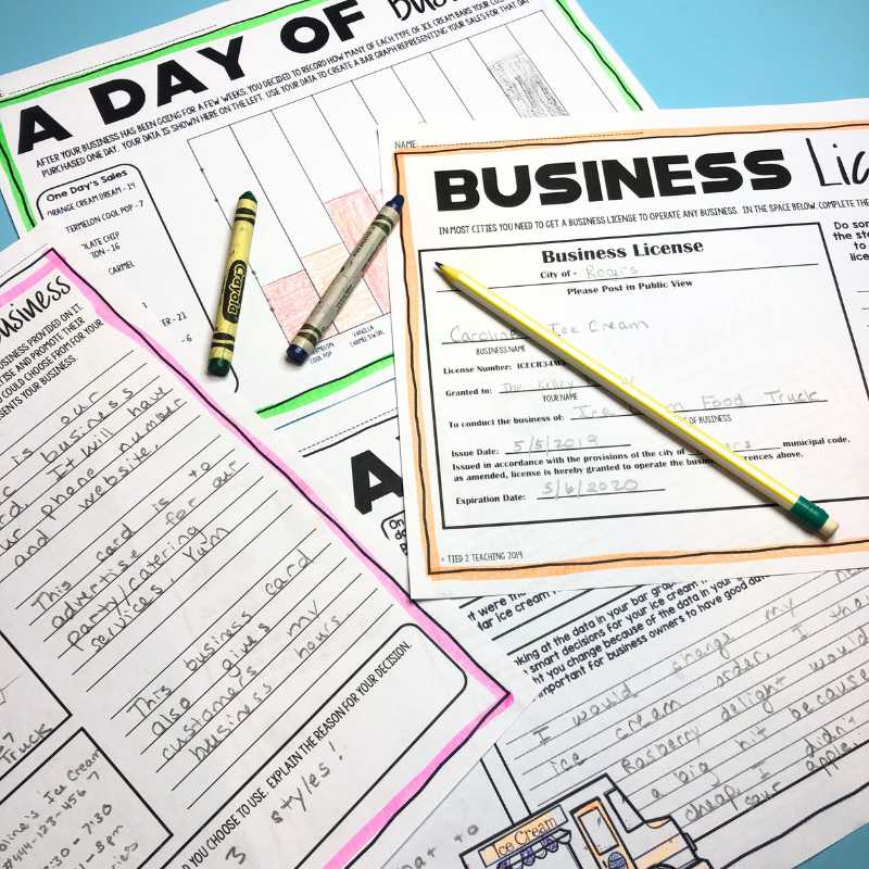 Run an Ice Cream Truck PBL activity. 