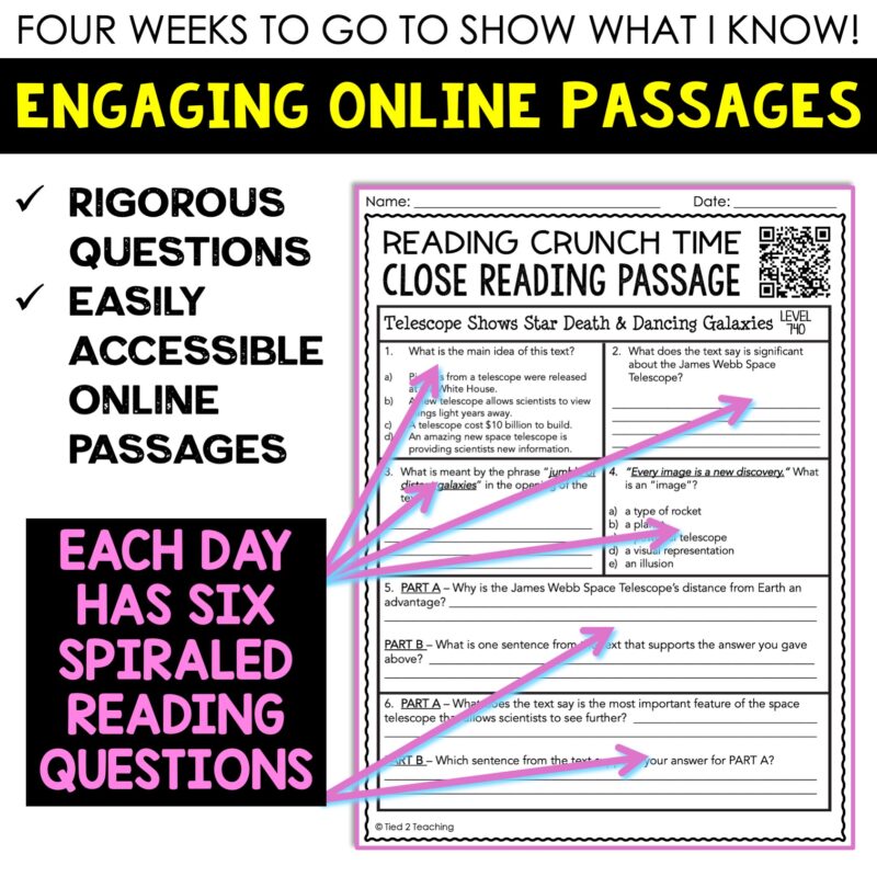 4th Grade Test Prep Math Reading Language Test Prep Bundle - Image 3