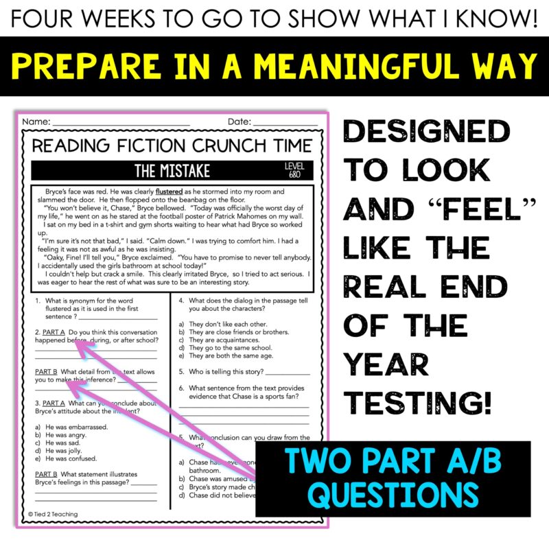 3rd Grade Reading Test Prep and Language Test Prep with Passages Bundle - Image 3