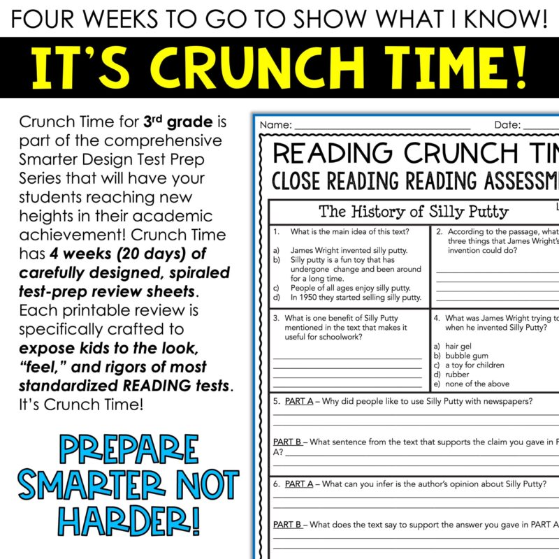 3rd Grade Test Prep Reading Test Prep Passages | Test Prep Bell Ringers - Image 2