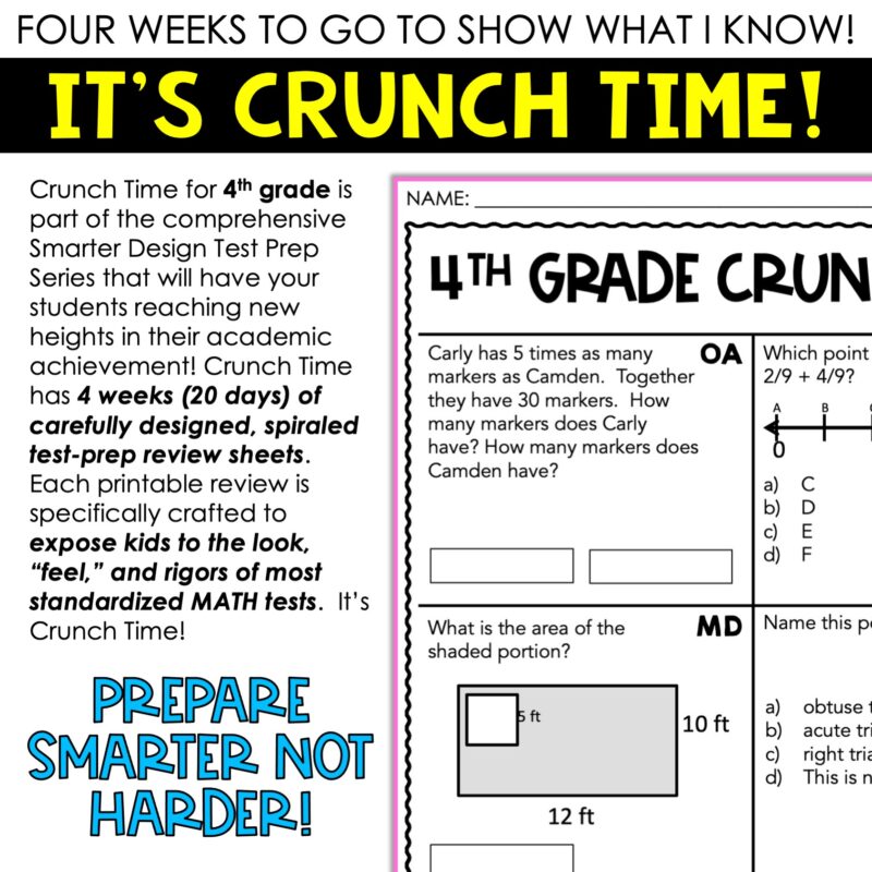 4th Grade Test Prep Math Reading Language Test Prep Bundle - Image 2