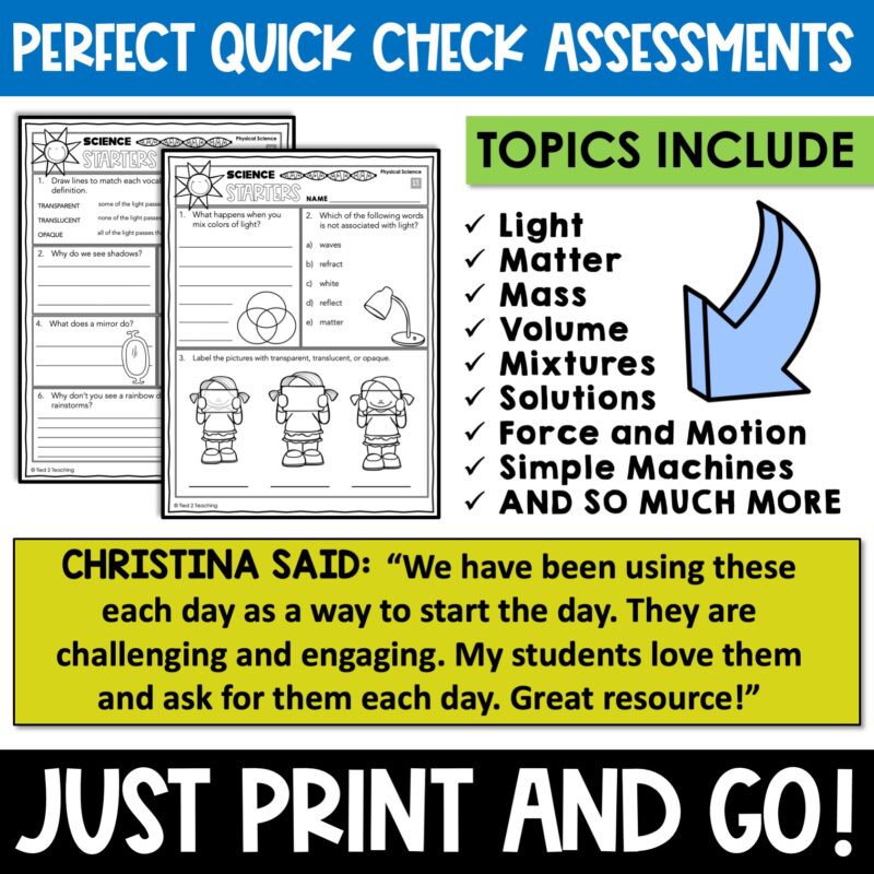 Physical Science Printables - Image 4