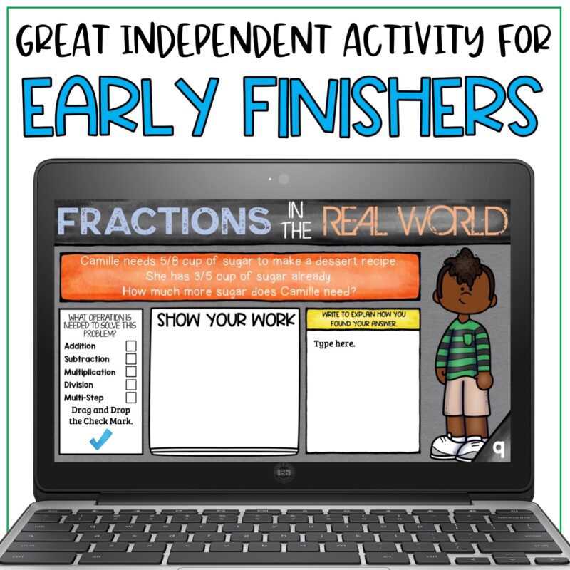 Fraction Word Problems; Multiply, Divide, Add, Subtract and Multi-Step Fractions - Image 4