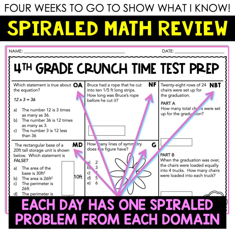 4th Grade Math & ELA Test Prep Bundle 4th Grade Math ELA State or MAP Test Prep - Image 2