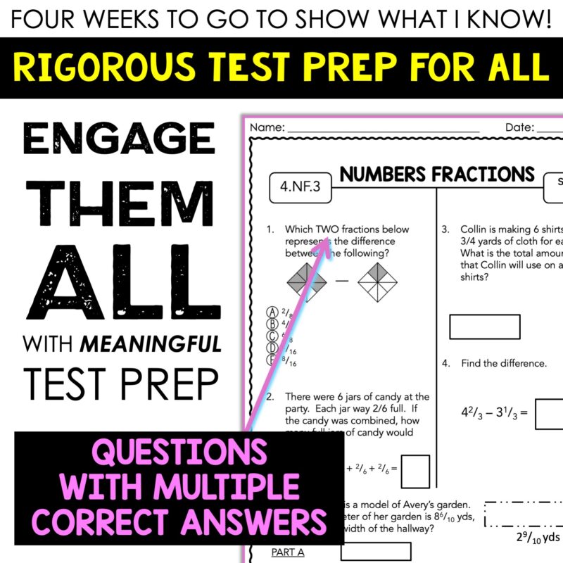 Math Test Prep 4th Grade Quick Check Assessments for Test Prep - Image 4