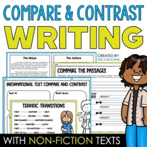 Compare and Contrast Writing Unit and Activities by Tied 2 Teaching Product Cover