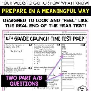 4th Grade Math Test Prep and Review | Math Test Prep Worksheets for 4th ...