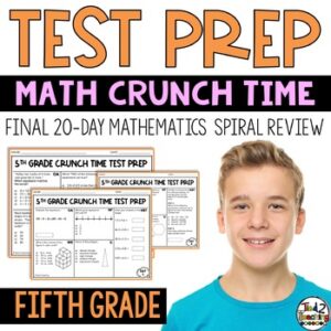 5th Grade Math Test Prep Math Crunch Time Test Prep for Fifth Grade by Tied 2 Teaching Product Cover