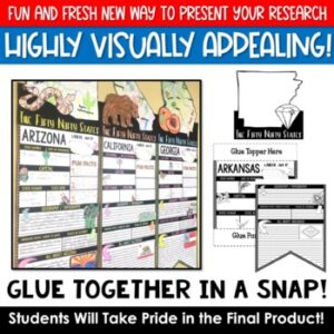 State Reports Research Project Template | Informational Report Writing ...