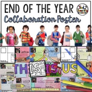 End of the Year Classroom Collaboration Poster by Tied 2 Teaching Product Cover