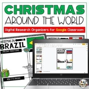 Christmas Around the World Research Organizers by Tied 2 Teaching Product Cover
