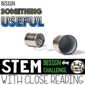 Design a Something Useful Earth Day STEM Challenge with Reading Passage from Tied 2 Teaching Product Cover
