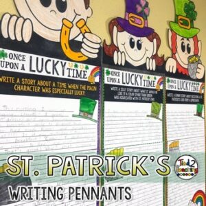 St. Patrick's Day Writing Pennants with St. Patrick's Day Writing Prompts by Tied 2 Teaching