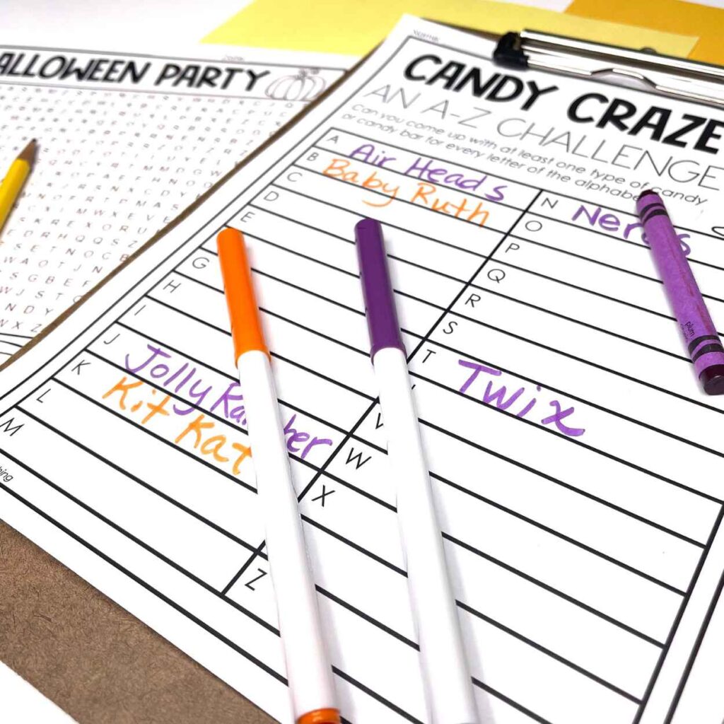 Halloween A-Z Challenge by Tied 2 Teaching