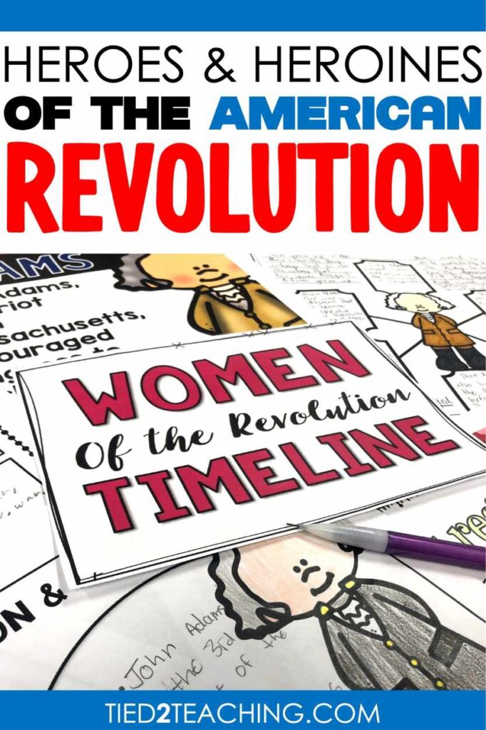 American Revolution heroes and heroines blog post cover image