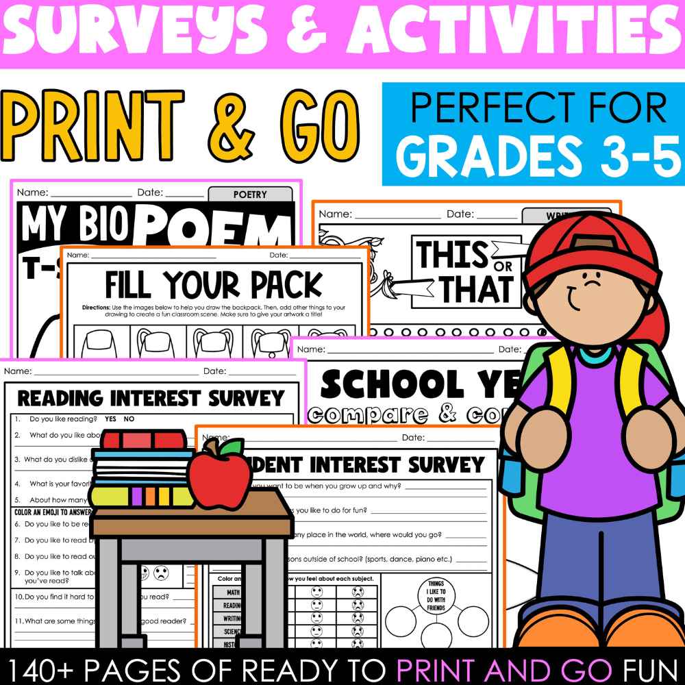 Free Back to School Survival Pack from Tied 2 Teaching