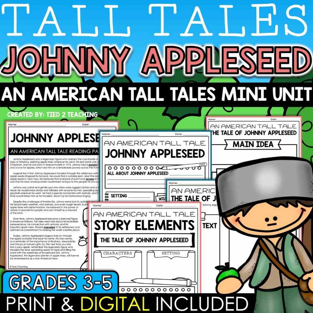 Jonny Appleseed Tall Tales Unit by Tied 2 Teaching